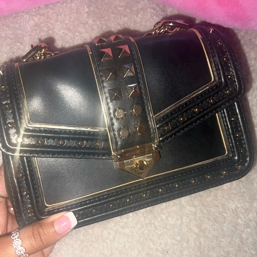 Michael kors soho small studded leather bag